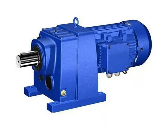 What are the methods to improve the overall efficiency of the R  helical gear reducer