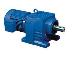 R series helical gear motor