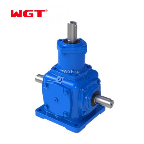 T Series Right Angle Spiral Bevel 2 Extended Shaft Reduction Speed Reducer T2-25