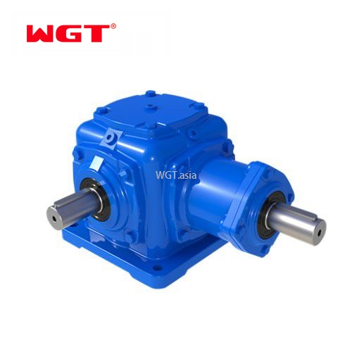 T Series Right Angle Spiral Bevel 2 Extended Shaft Reduction Speed Reducer T2-25