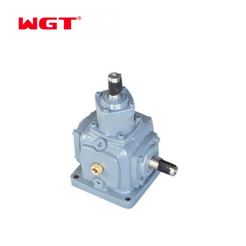 T Series Right Angle Spiral Bevel 2 Extended Shaft Reduction Speed Reducer T2-25