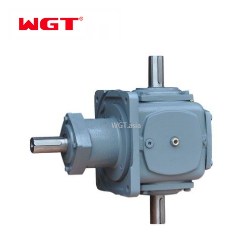 T series 3 way bevel spiral gearbox for packing machine- T2-25