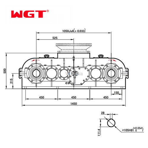 YHJ series gravity-free hybrid reducer (without motor)