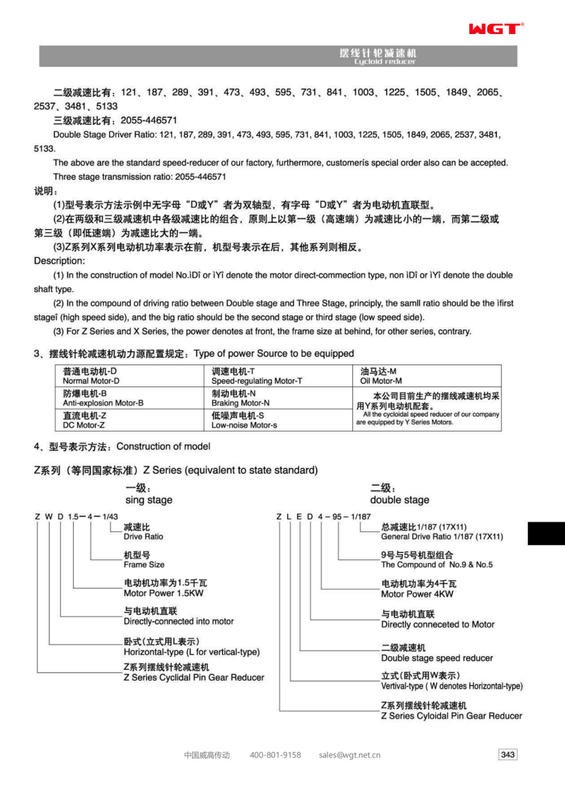 (B7/X10/B45)-15 cycloid reducer